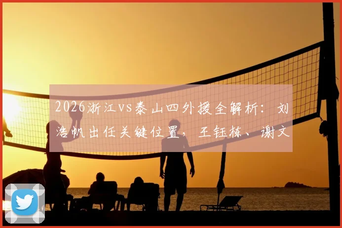 2026浙江vs泰山四外援全解析：刘浩帆出任关键位置，王钰栋、谢文能表现深度对比
